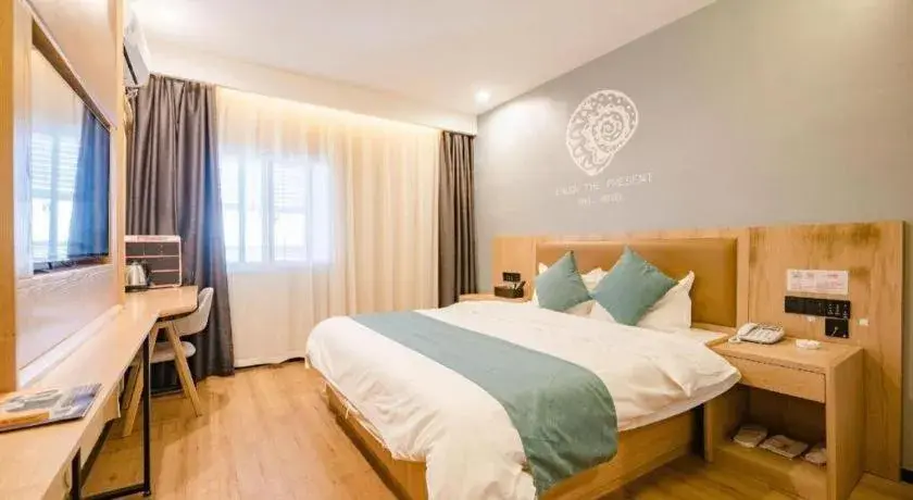 Bed in Shell Hotel Bozhou Lixin County Passenger Center Bed in Shell Hotel Bozhou Lixin County Passenger Center