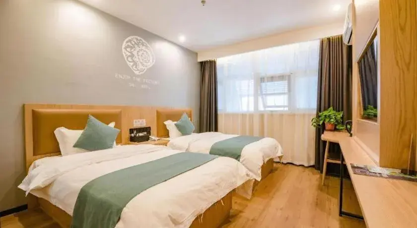 Bed in Shell Hotel Bozhou Lixin County Passenger Center Bed in Shell Hotel Bozhou Lixin County Passenger Center