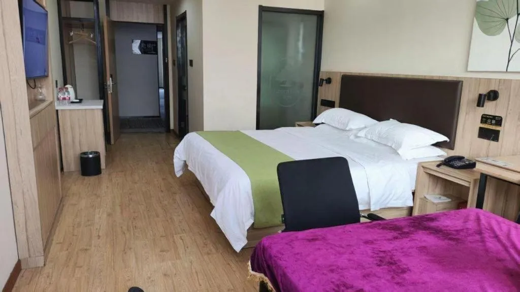 Bed in Green Tree Inn Changzhou Liyang Zhongguancun Innovation Park