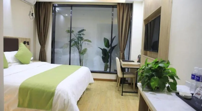 Bed in Green Tree Inn Changzhou Liyang Zhongguancun Innovation Park