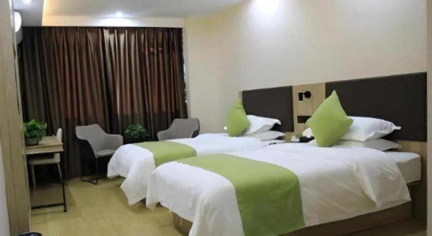 Bed in Green Tree Inn Changzhou Liyang Zhongguancun Innovation Park