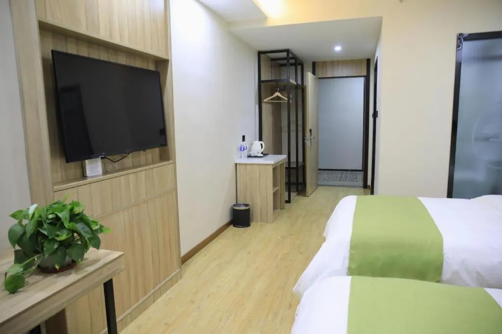 Bed in Green Tree Inn Changzhou Liyang Zhongguancun Innovation Park