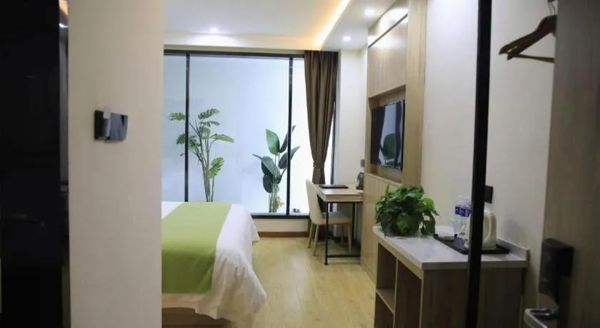 Bed in Green Tree Inn Changzhou Liyang Zhongguancun Innovation Park