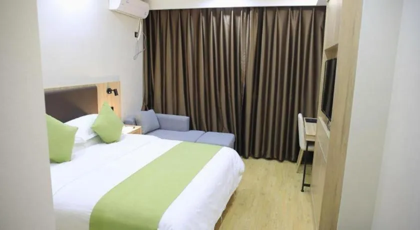 Bed in Green Tree Inn Changzhou Liyang Zhongguancun Innovation Park