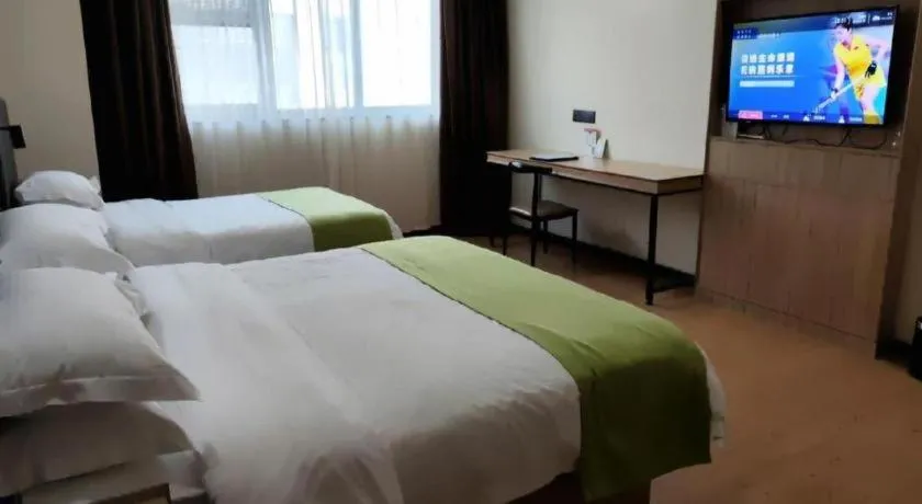 Bed in Green Tree Inn Changzhou Liyang Zhongguancun Innovation Park