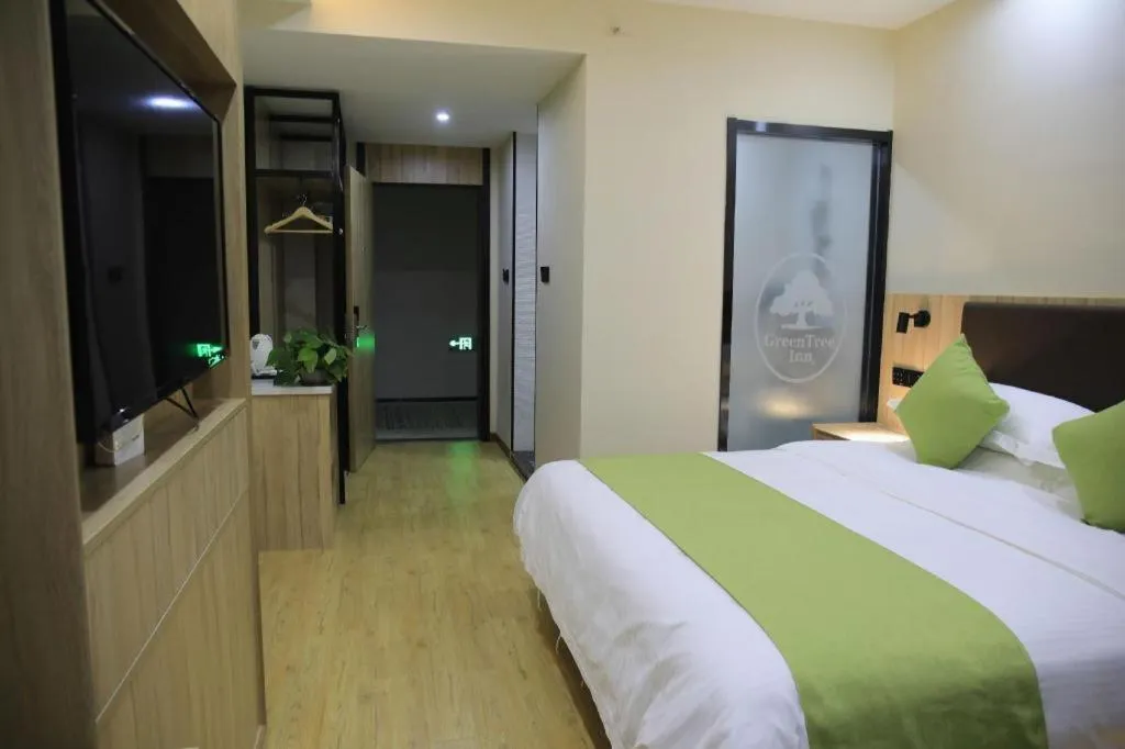Bed in Green Tree Inn Changzhou Liyang Zhongguancun Innovation Park