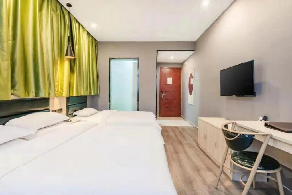 Bed in Green Tree Inn Changzhou Liyang Zhongguancun Innovation Park