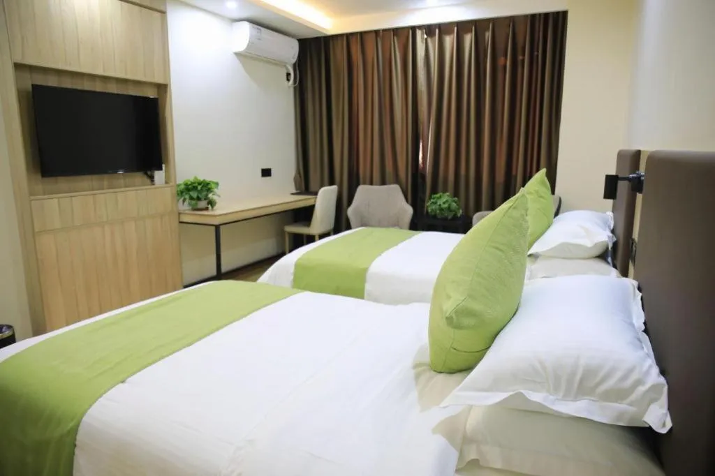Bed in Green Tree Inn Changzhou Liyang Zhongguancun Innovation Park