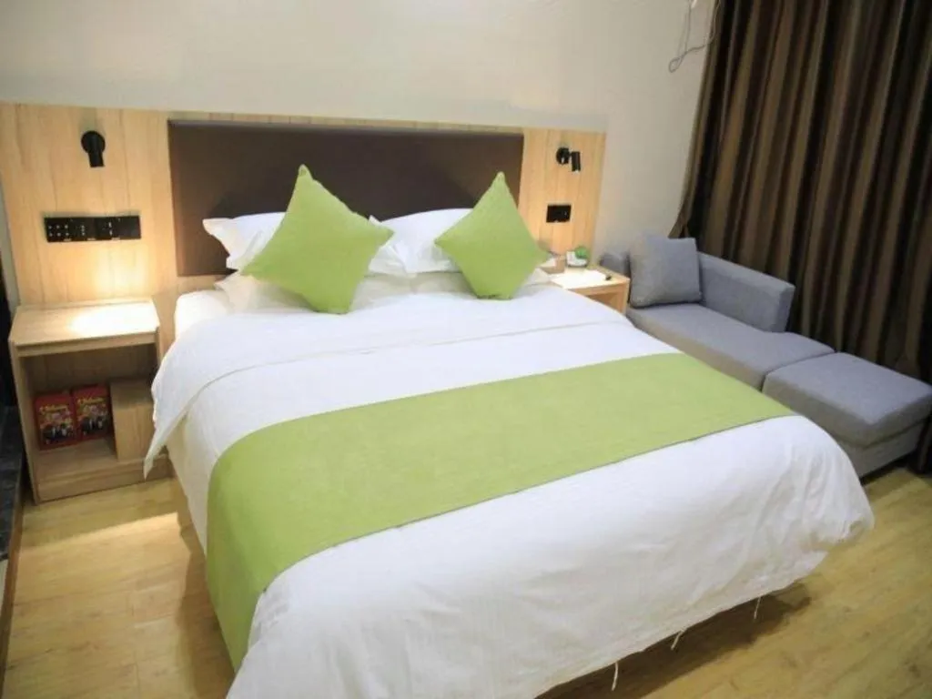 Bed in Green Tree Inn Changzhou Liyang Zhongguancun Innovation Park