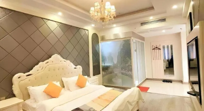 Bed in Shell Hotel Anhui Huainan Tianjia'an District Longhu Nan Road