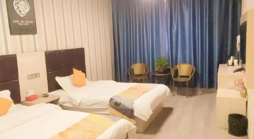 Bed in Shell Hotel Anhui Huainan Tianjia'an District Longhu Nan Road