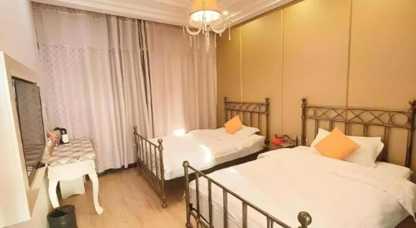 Bed in Shell Hotel Anhui Huainan Tianjia'an District Longhu Nan Road