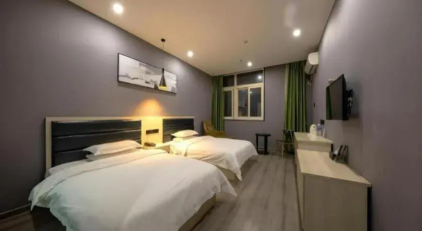 Bed in GreenTree Alliance Hotel Changzhou Tibet National Middle School Chenduqiao Bed in GreenTree Alliance Hotel Changzhou Tibet National Middle School Chenduqiao