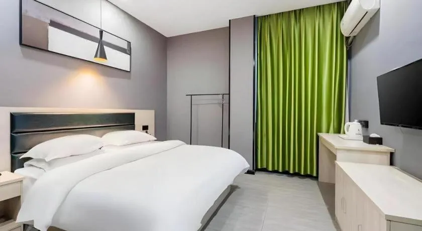 Bed in GreenTree Alliance Hotel Changzhou Tibet National Middle School Chenduqiao