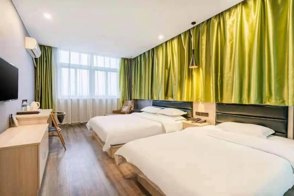 Bed in GreenTree Alliance Hotel Changzhou Tibet National Middle School Chenduqiao