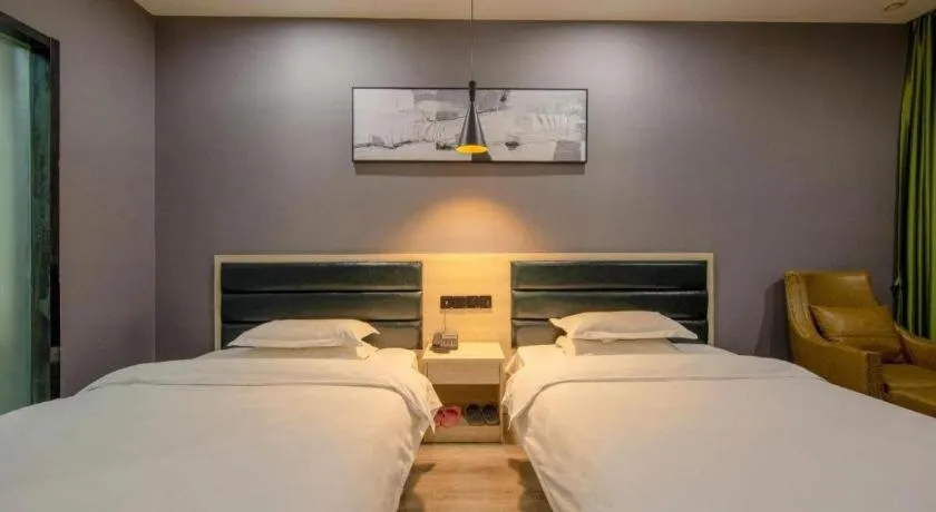 Bed in GreenTree Alliance Hotel Changzhou Tibet National Middle School Chenduqiao