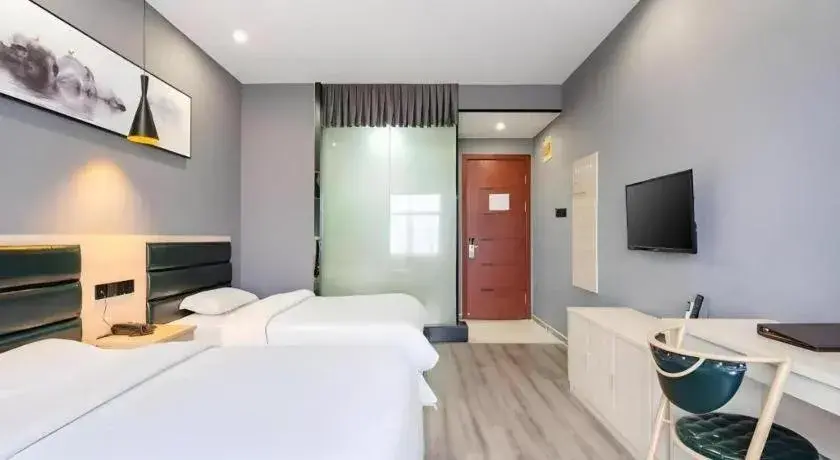 Bed in GreenTree Alliance Hotel Changzhou Tibet National Middle School Chenduqiao Bed in GreenTree Alliance Hotel Changzhou Tibet National Middle School Chenduqiao