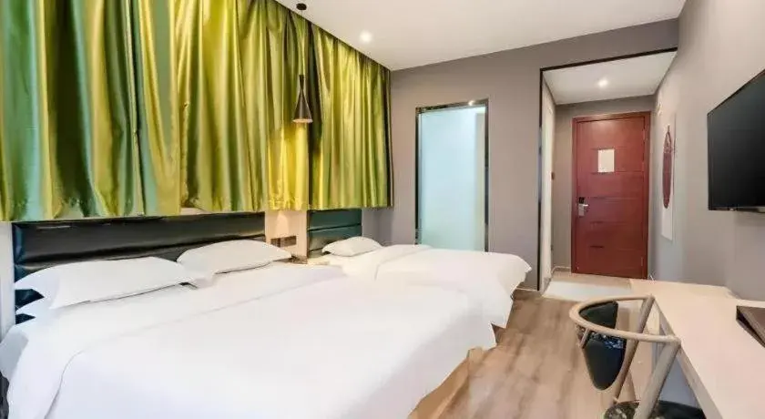 Bed in GreenTree Alliance Hotel Changzhou Tibet National Middle School Chenduqiao Bed in GreenTree Alliance Hotel Changzhou Tibet National Middle School Chenduqiao
