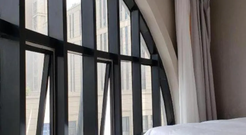 Bed in Gya Hotel Shanghai Xizang Bei Road Metro Station