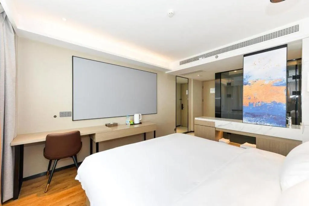 Bed in Gya Hotel Shanghai Xizang Bei Road Metro Station