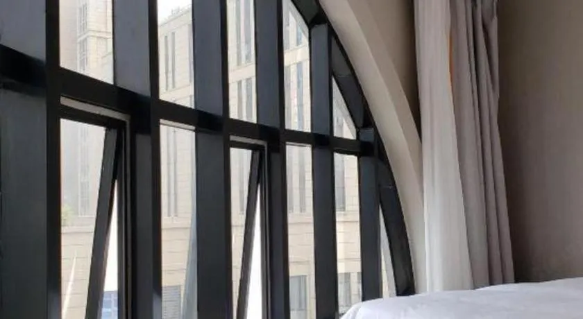 Bed in Gya Hotel Shanghai Xizang Bei Road Metro Station