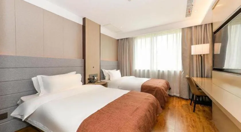 Bed in Gya Hotel Shanghai Xizang Bei Road Metro Station