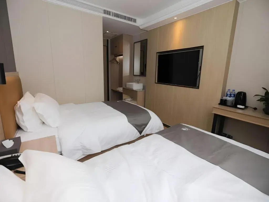 Bed in Green Tree Inn Express Tangshan Kaiping District Government Bed in Green Tree Inn Express Tangshan Kaiping District Government