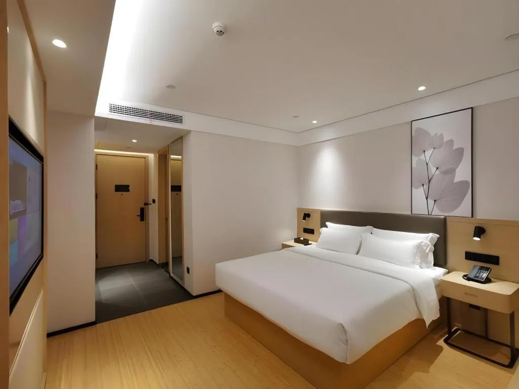 Bed in Green Tree Inn Xuzhou Tongshan Wanda Plaza Yuquanhe Metro Station