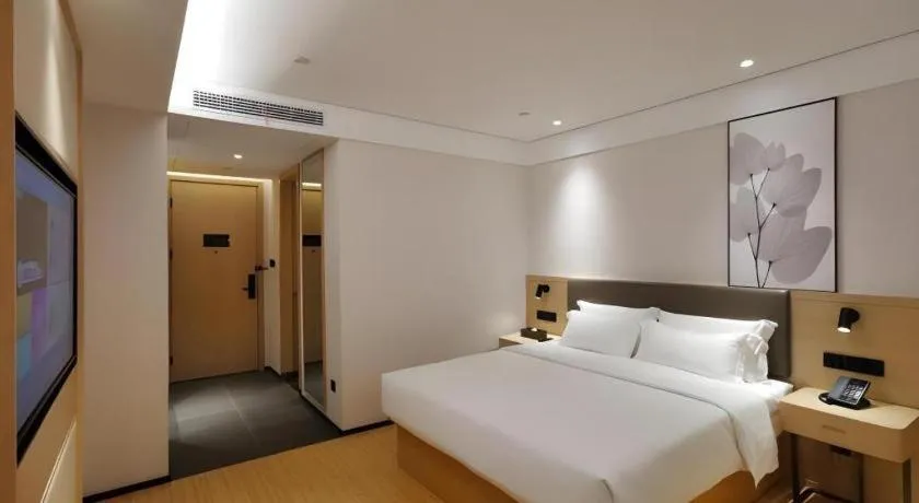 Bed in Green Tree Inn Xuzhou Tongshan Wanda Plaza Yuquanhe Metro Station