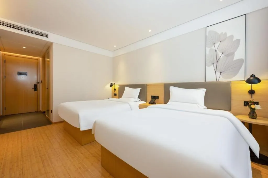 Bed in Green Tree Inn Xuzhou Tongshan Wanda Plaza Yuquanhe Metro Station