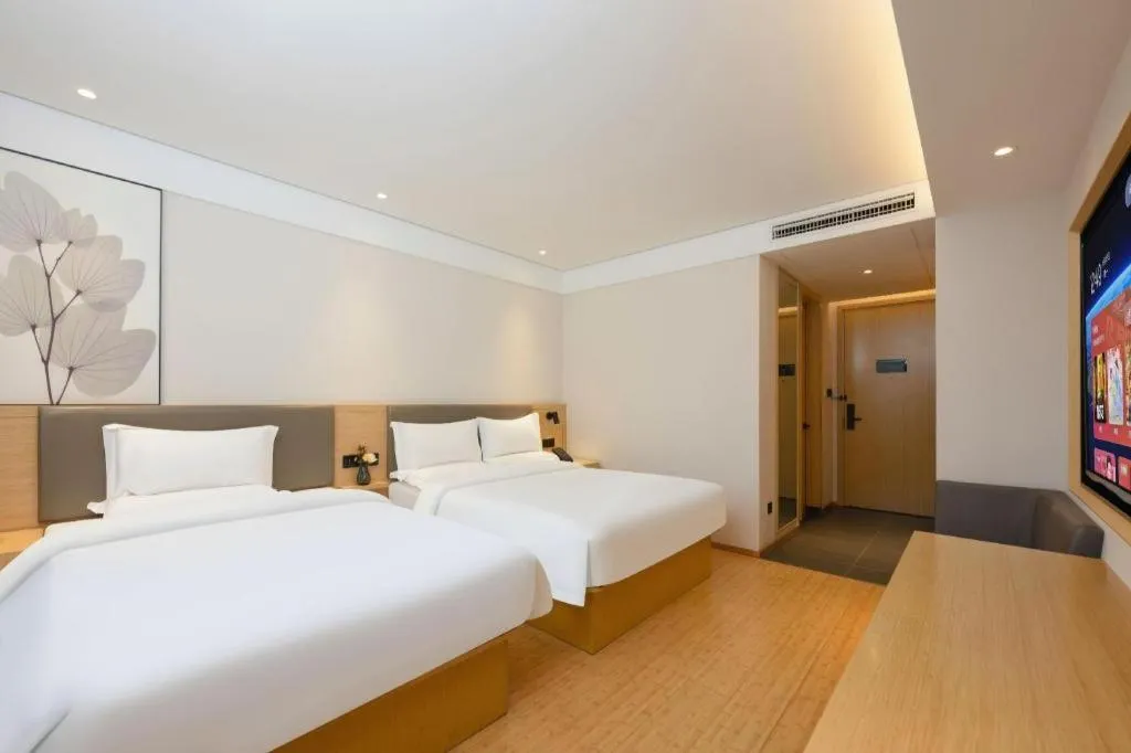 Bed in Green Tree Inn Xuzhou Tongshan Wanda Plaza Yuquanhe Metro Station