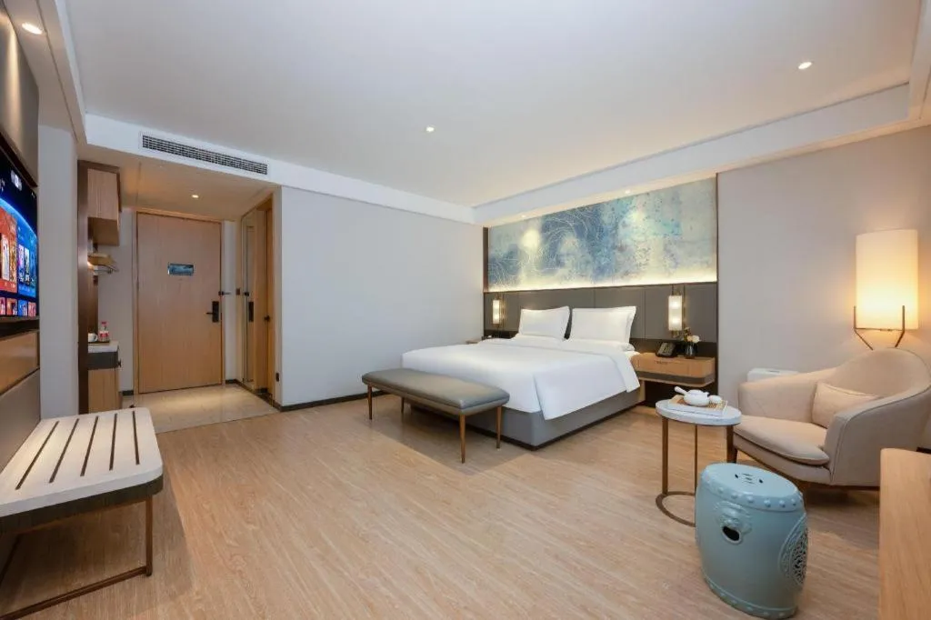 Bed in Green Tree Inn Xuzhou Tongshan Wanda Plaza Yuquanhe Metro Station