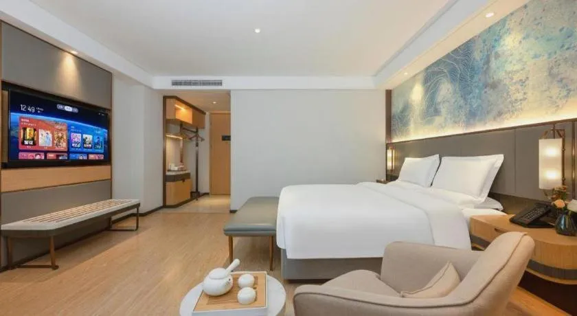 Bed in Green Tree Inn Xuzhou Tongshan Wanda Plaza Yuquanhe Metro Station