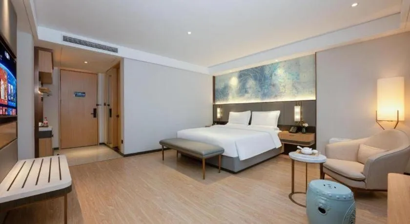 Bed in Green Tree Inn Xuzhou Tongshan Wanda Plaza Yuquanhe Metro Station