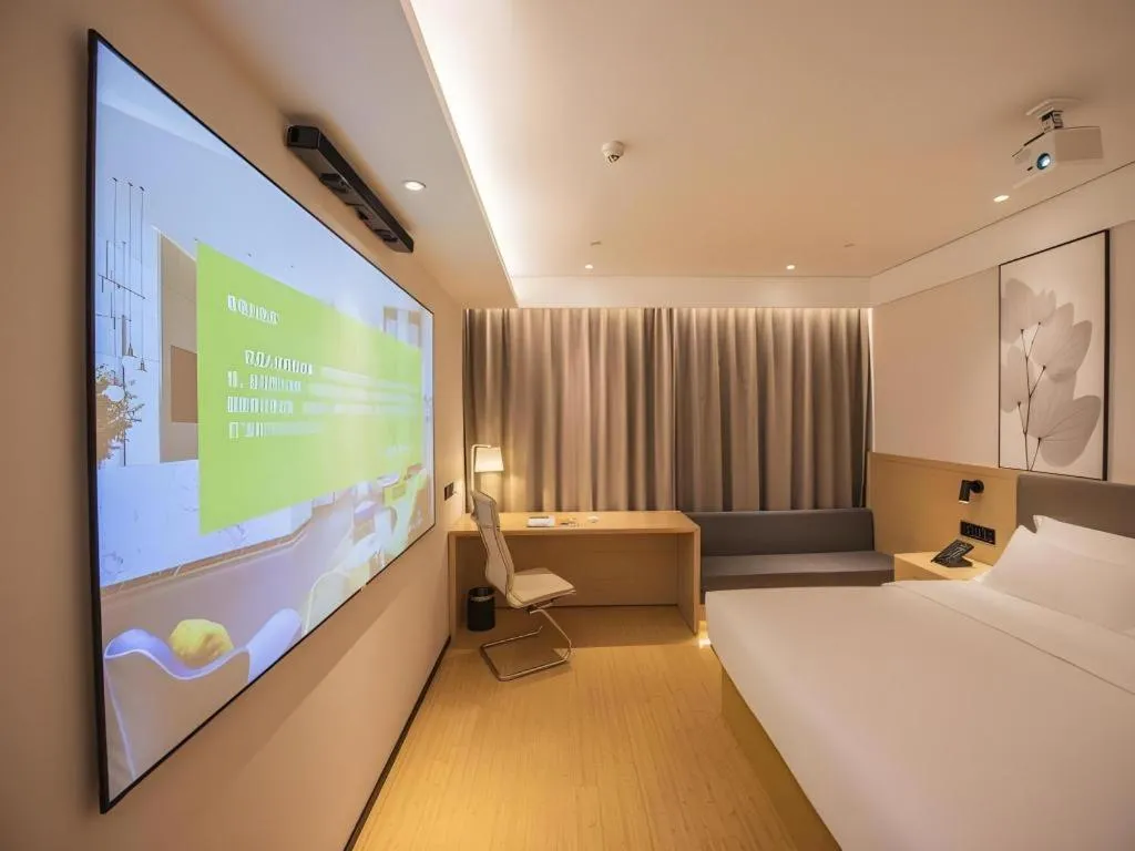 Bed in Green Tree Inn Xuzhou Tongshan Wanda Plaza Yuquanhe Metro Station