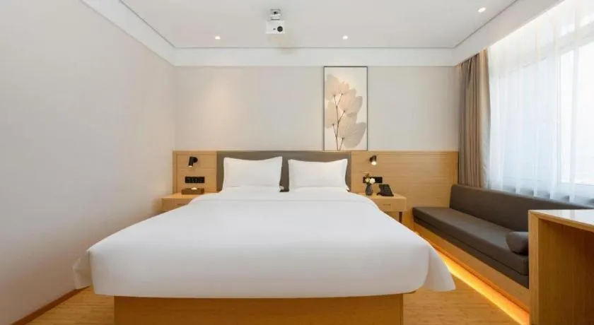 Bed in Green Tree Inn Xuzhou Tongshan Wanda Plaza Yuquanhe Metro Station