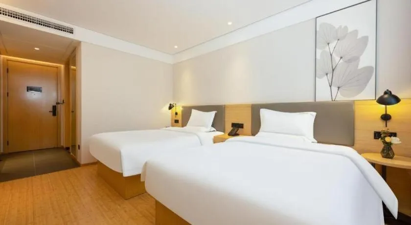 Bed in Green Tree Inn Xuzhou Tongshan Wanda Plaza Yuquanhe Metro Station