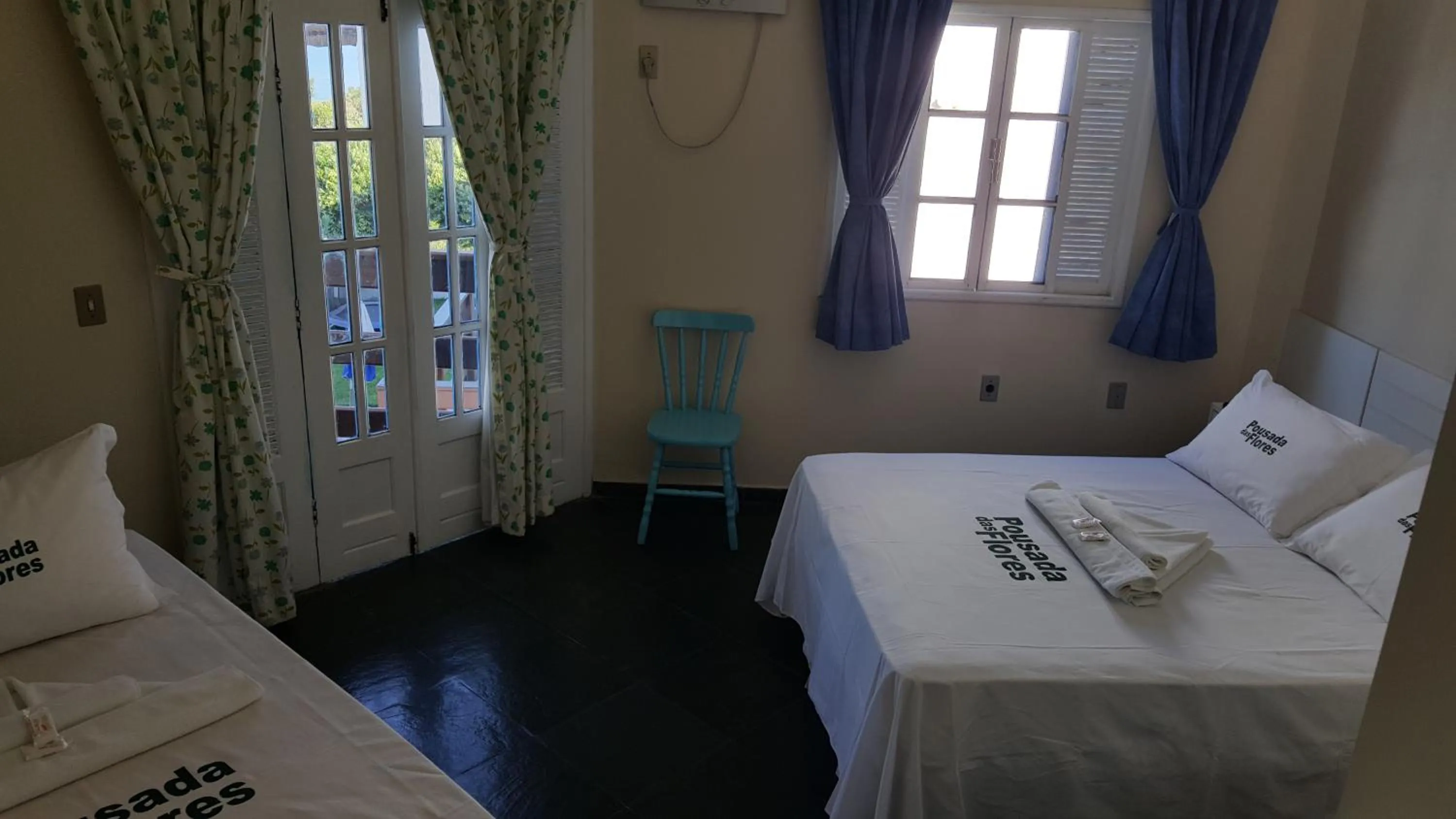 Bed in Pousada das Flores