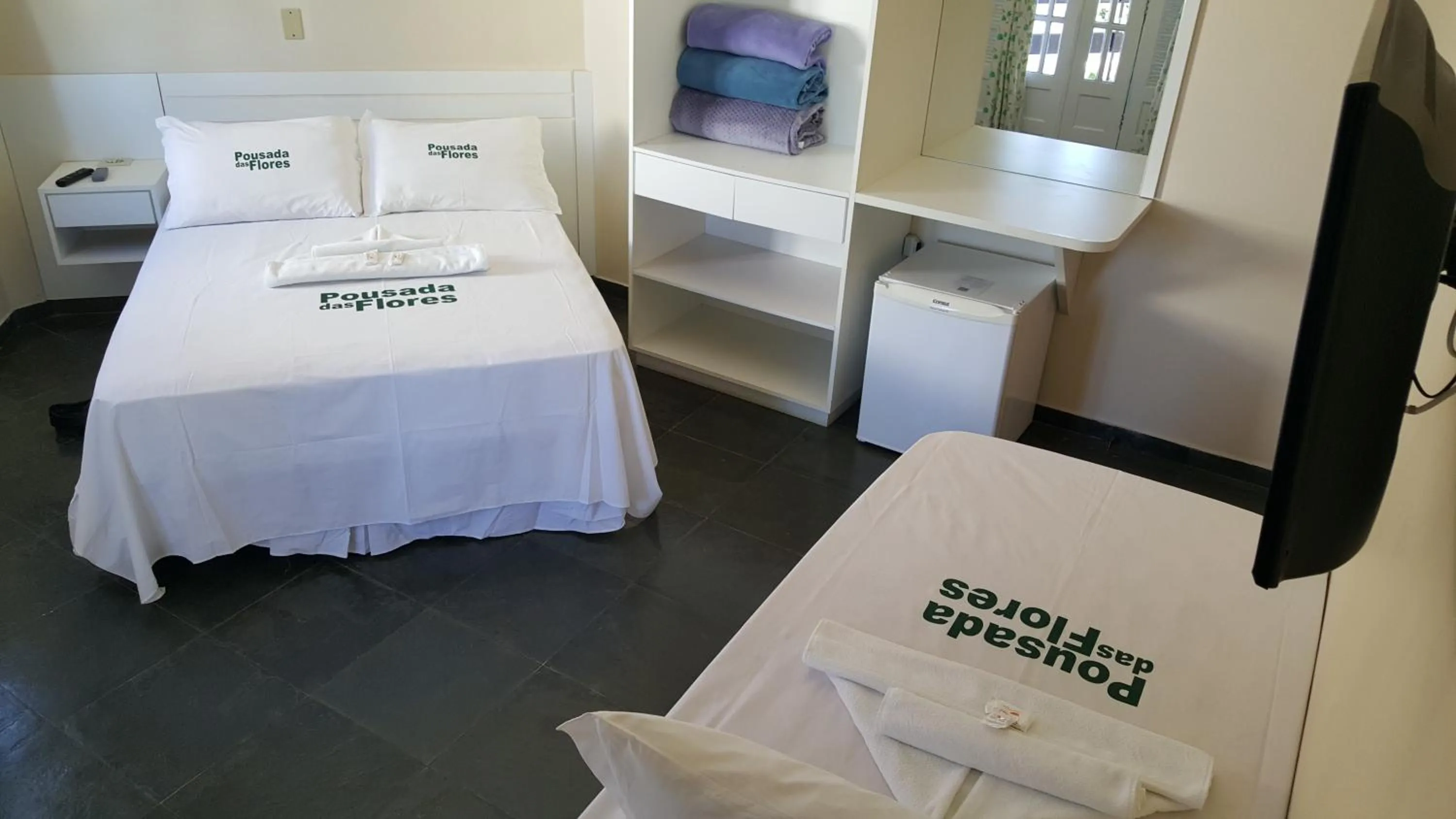 Bed in Pousada das Flores