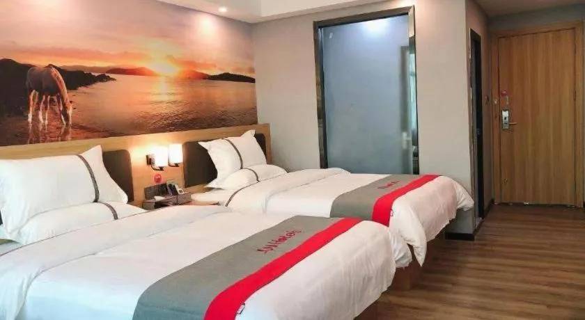Bed in Jun Hotel Guangdong Zhanjiang Xiashan South Railway Station