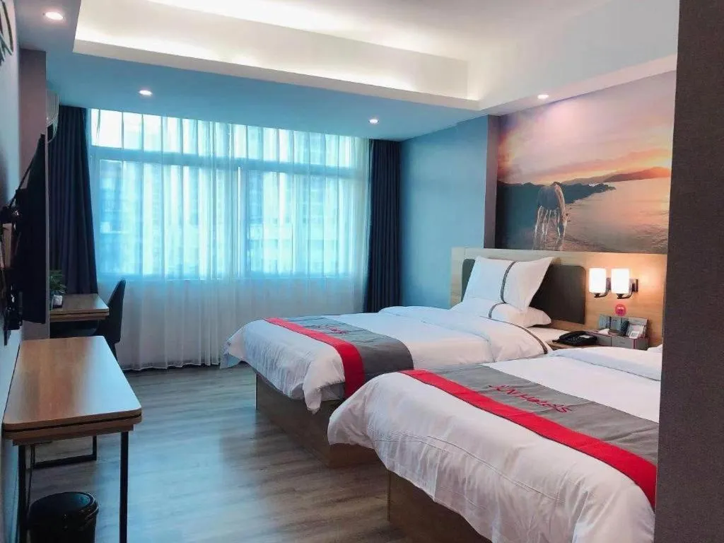 Bed in Jun Hotel Guangdong Zhanjiang Xiashan South Railway Station