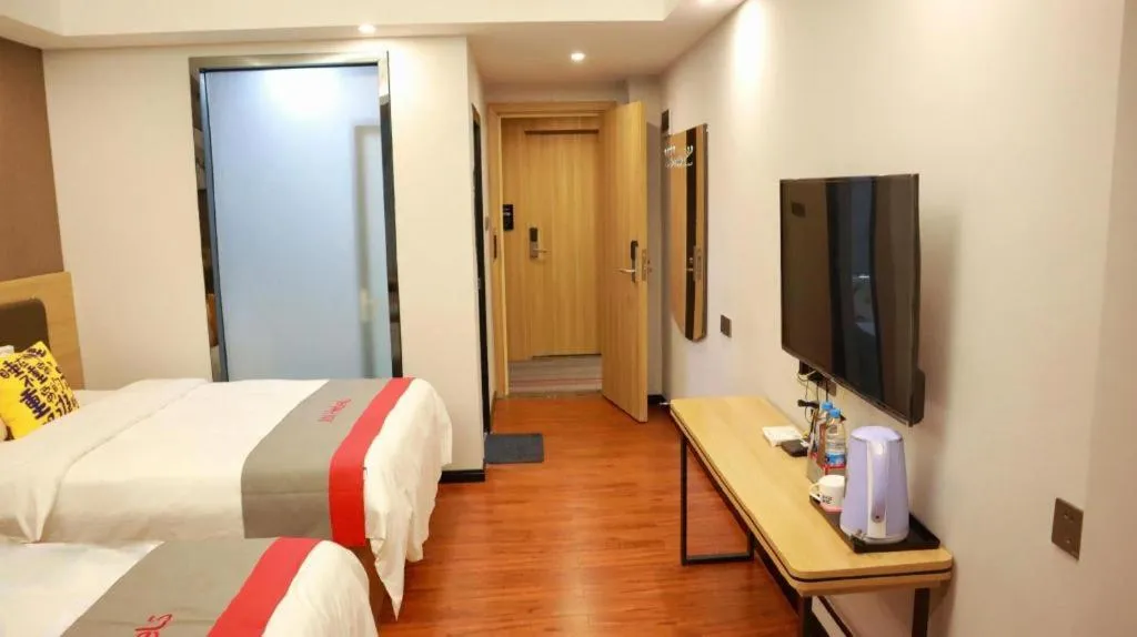 Bed in Jun Hotel Guangdong Zhanjiang Xiashan South Railway Station