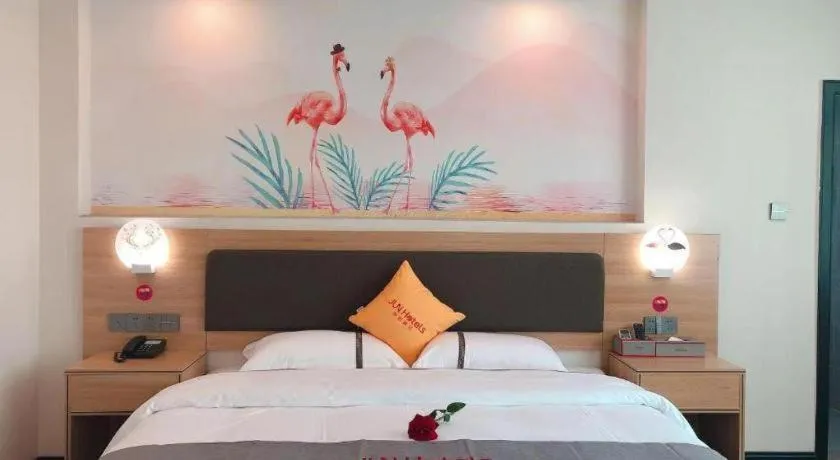 Bed in Jun Hotel Guangdong Zhanjiang Xiashan South Railway Station