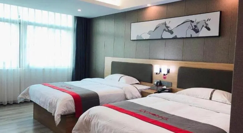 Bed in Jun Hotel Guangdong Zhanjiang Xiashan South Railway Station