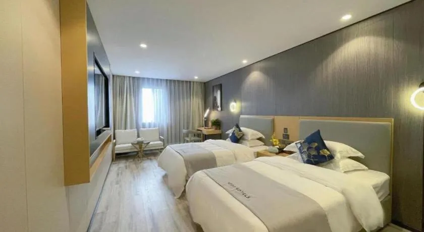 Bed in MIDI Hotel Guangdong Chaozhou Xiangqiao District Hanshan Teachers College
