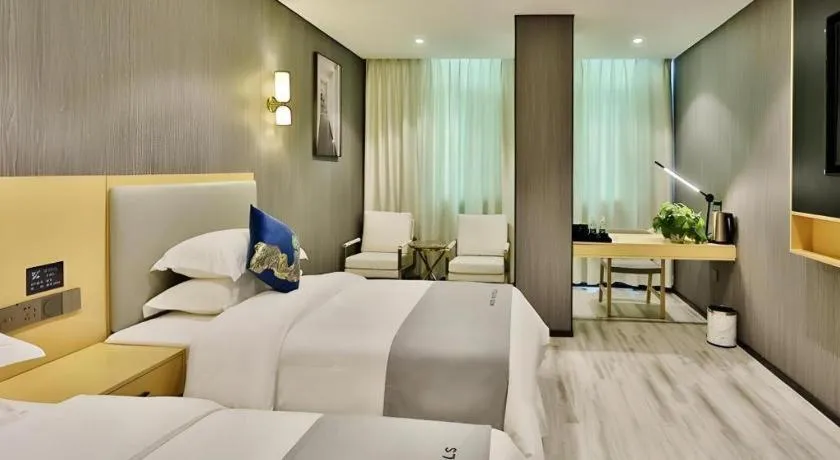 Bed in MIDI Hotel Guangdong Chaozhou Xiangqiao District Hanshan Teachers College