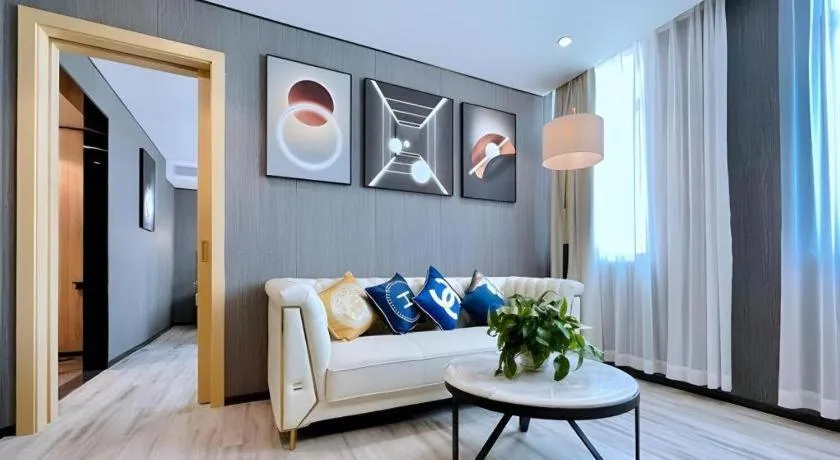 Bed in MIDI Hotel Guangdong Chaozhou Xiangqiao District Hanshan Teachers College