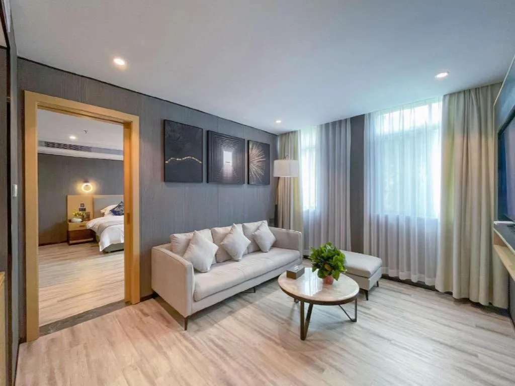 Bed in MIDI Hotel Guangdong Chaozhou Xiangqiao District Hanshan Teachers College