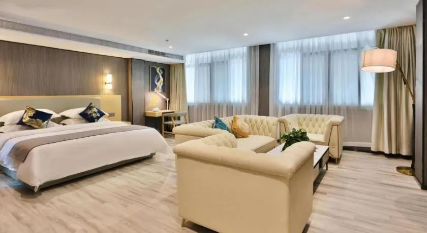 Bed in MIDI Hotel Guangdong Chaozhou Xiangqiao District Hanshan Teachers College