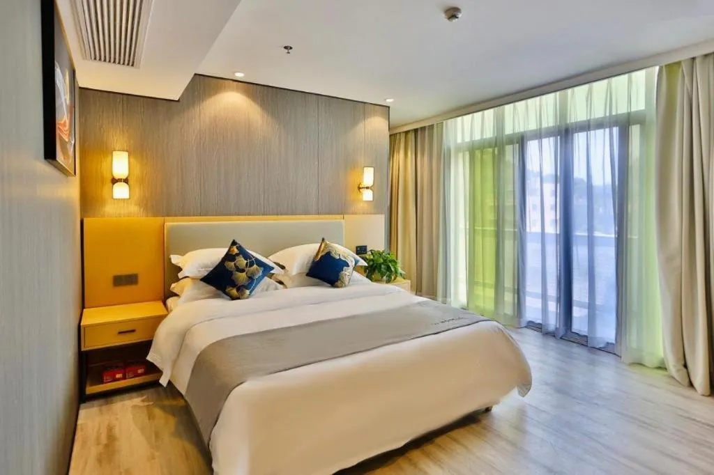Bed in MIDI Hotel Guangdong Chaozhou Xiangqiao District Hanshan Teachers College